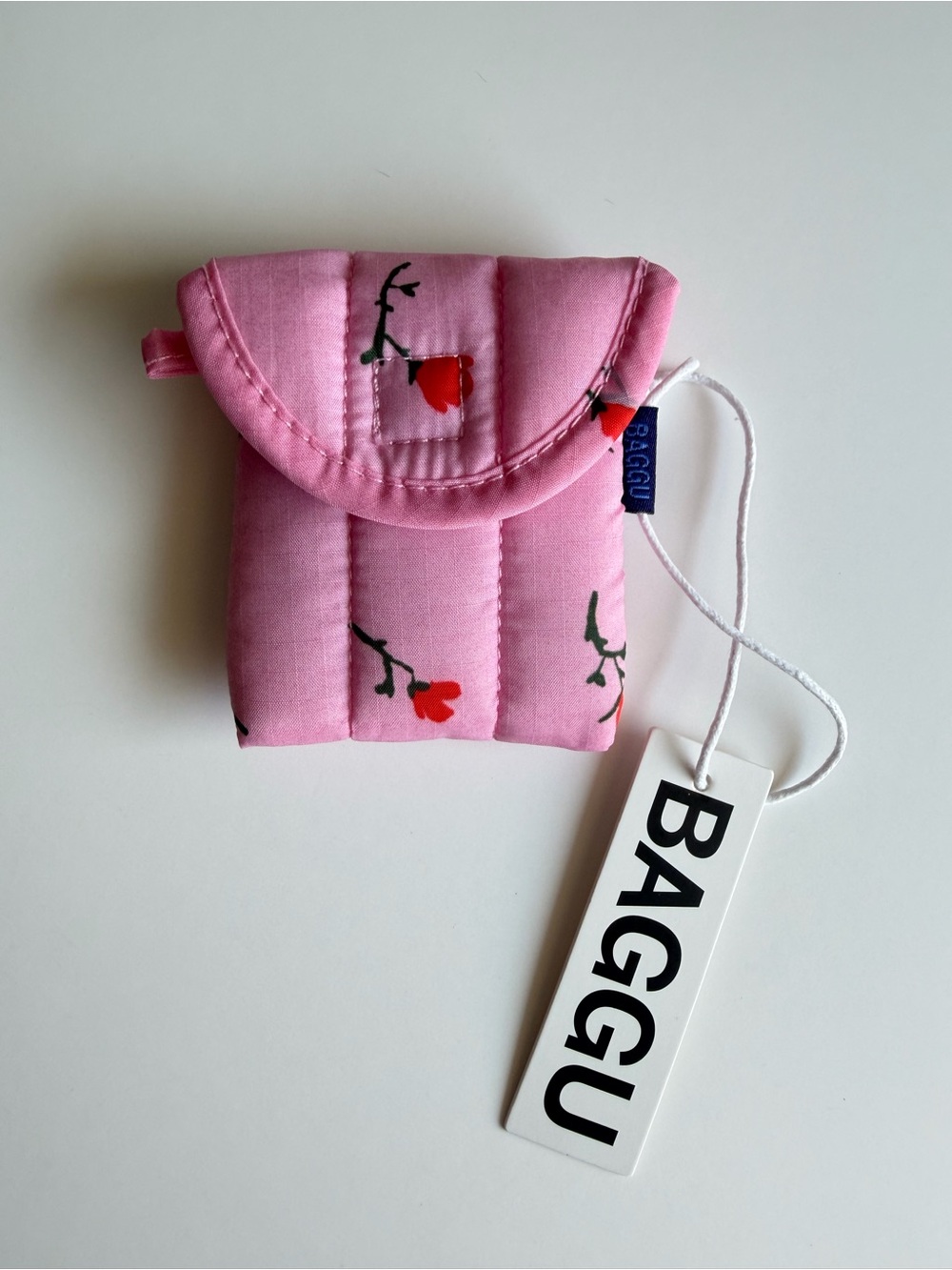 NWT BAGGU Puffy Earbuds Case Painted Wildflower (Last one)